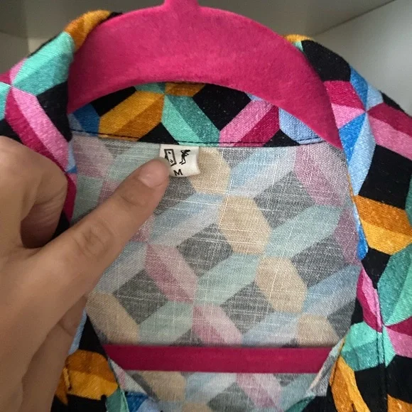 FBC Long Sleeve Soft Linen Fantasy Blouse - Picture 6 of 6